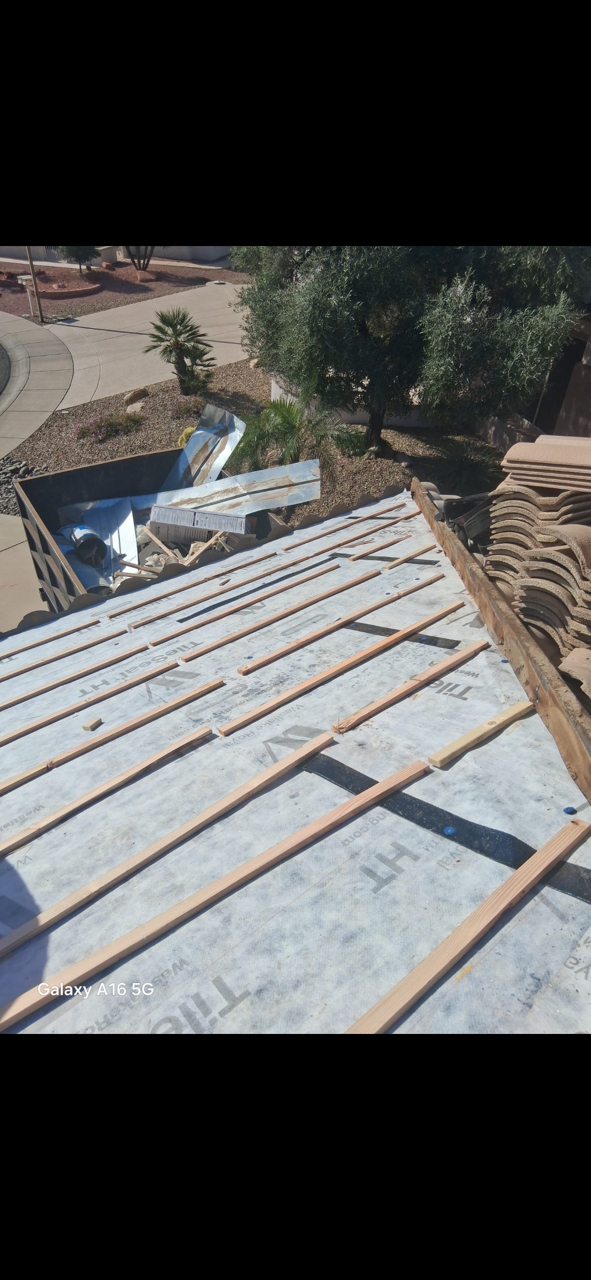 Battens Ready for Tile