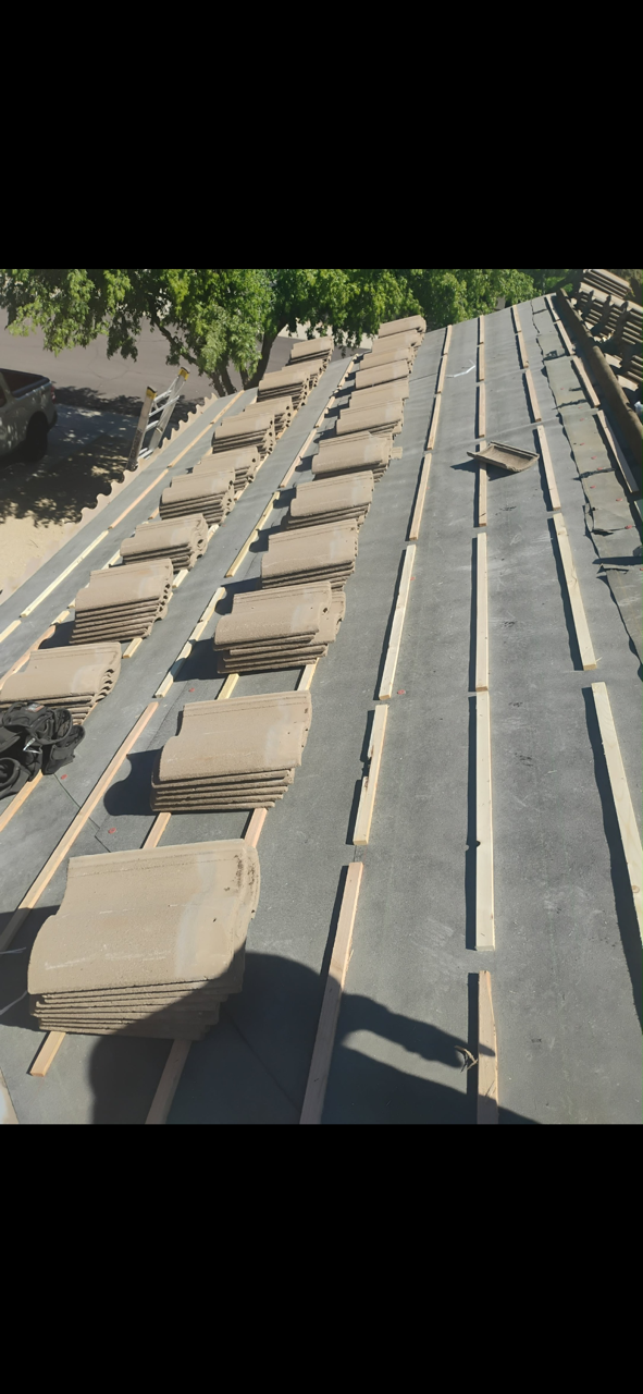 Staged Tile Roof